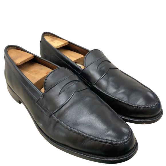 Allen Edmonds Penny Loafers Mens 14D Black Leather Classic Dress Shoes Slip On - Picture 1 of 11